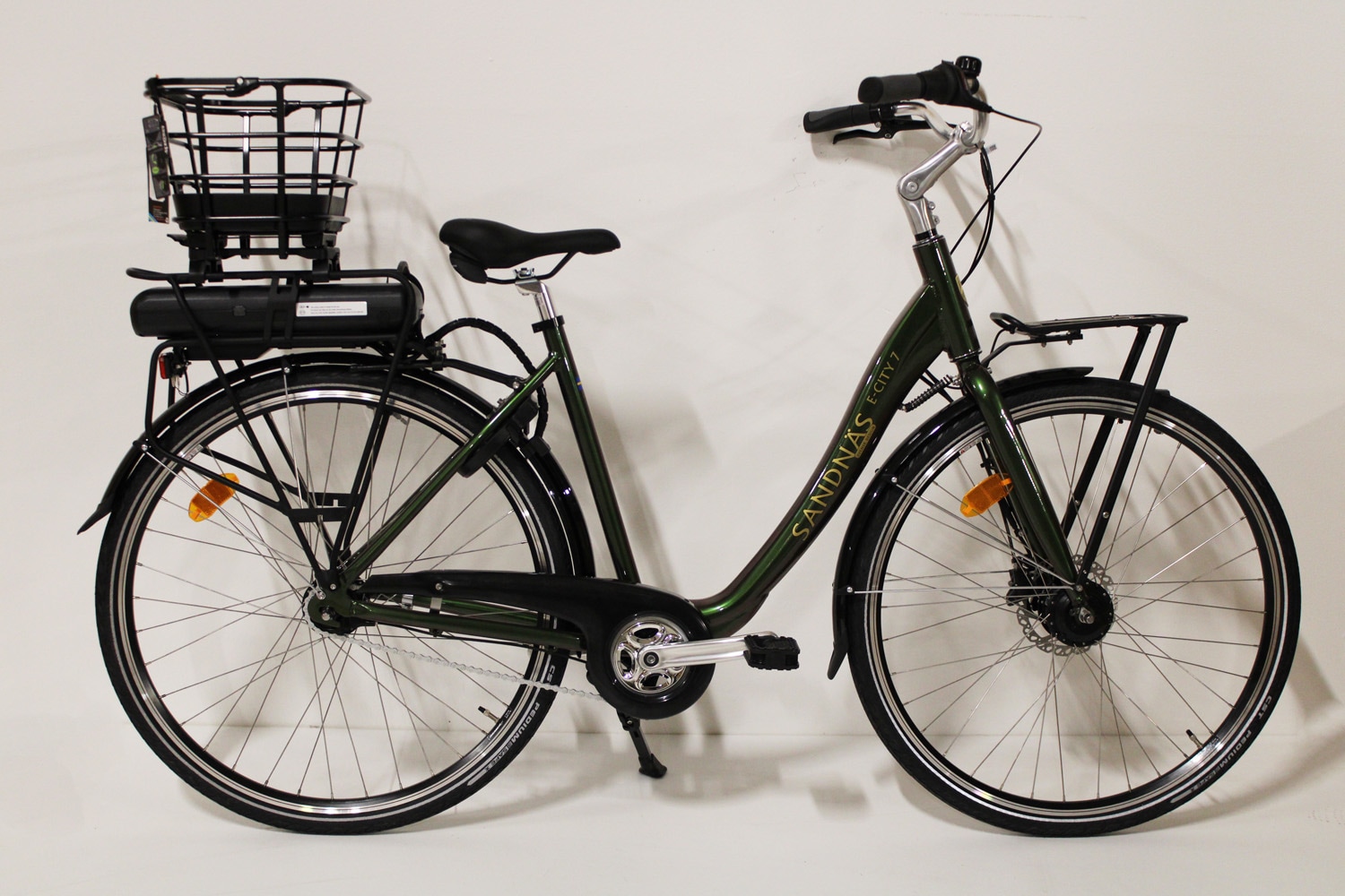 Sandnäs Elcykel E-City 7 Sunshine Green